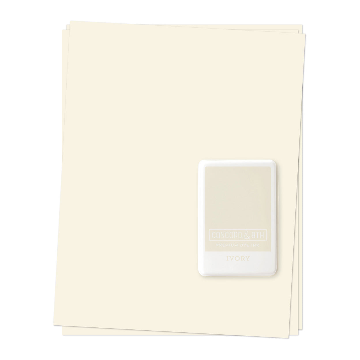 Cardstock: Ivory Ink Pad & Cardstock BUNDLE