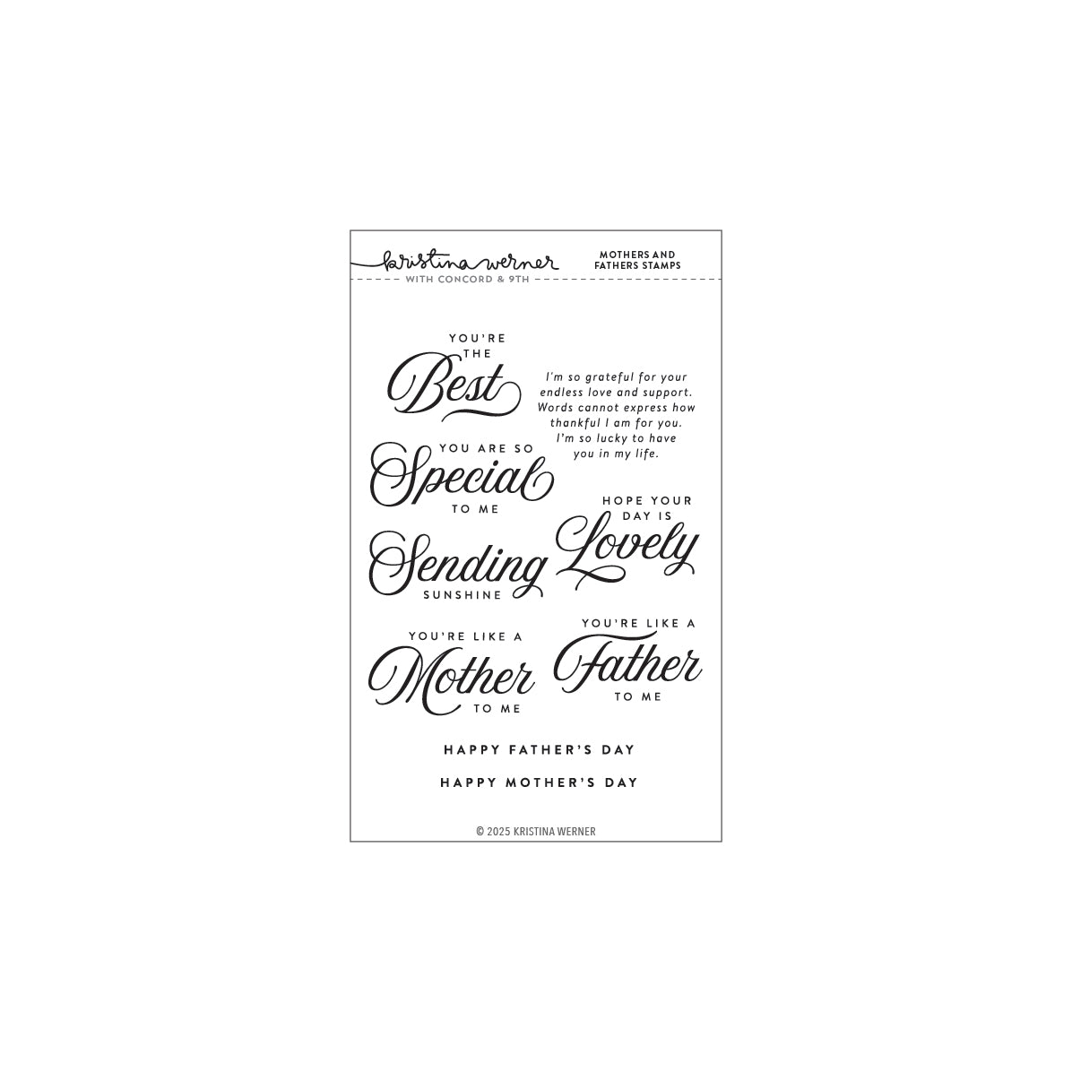Mothers and Fathers Stamp Set