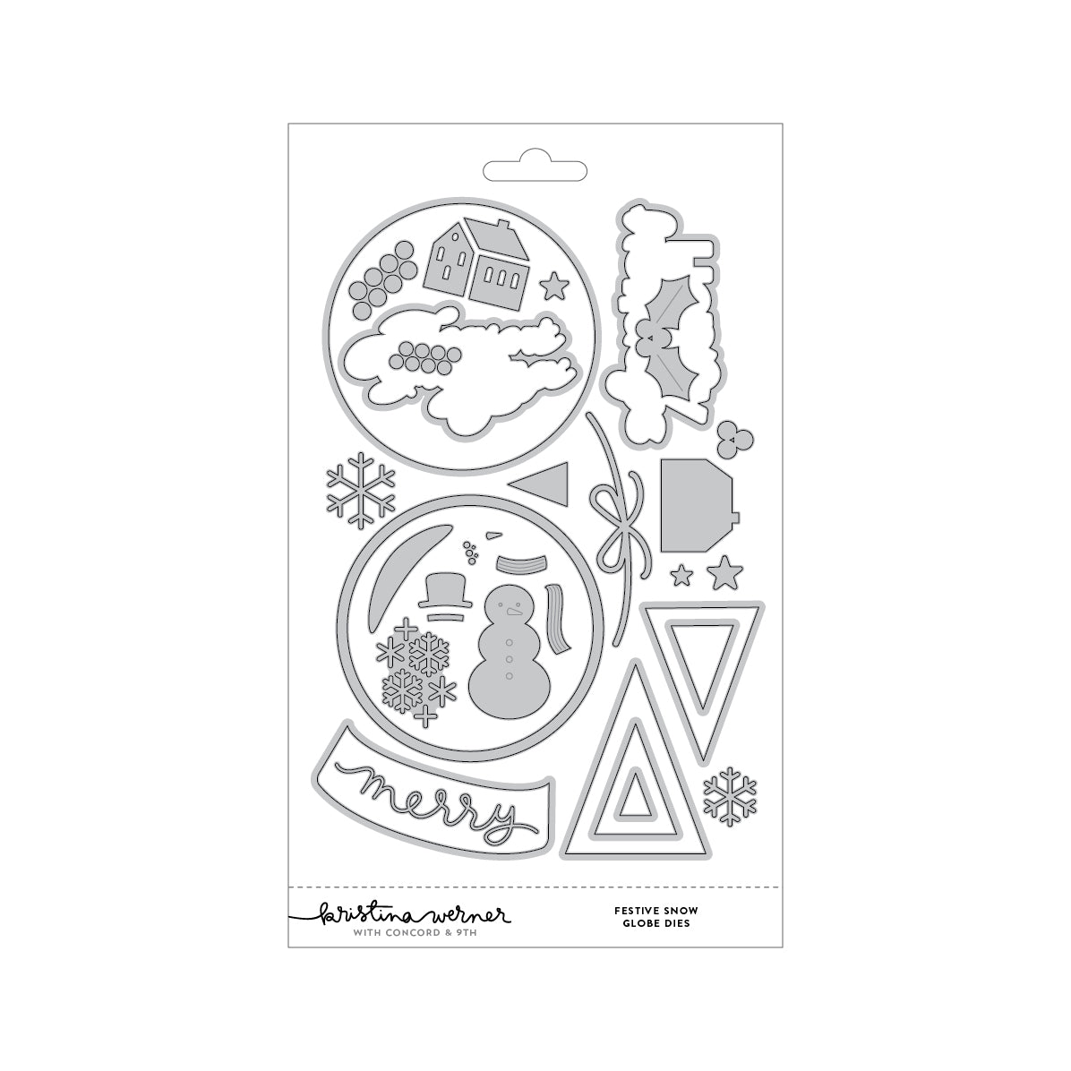 Festive Snow Globe Dies