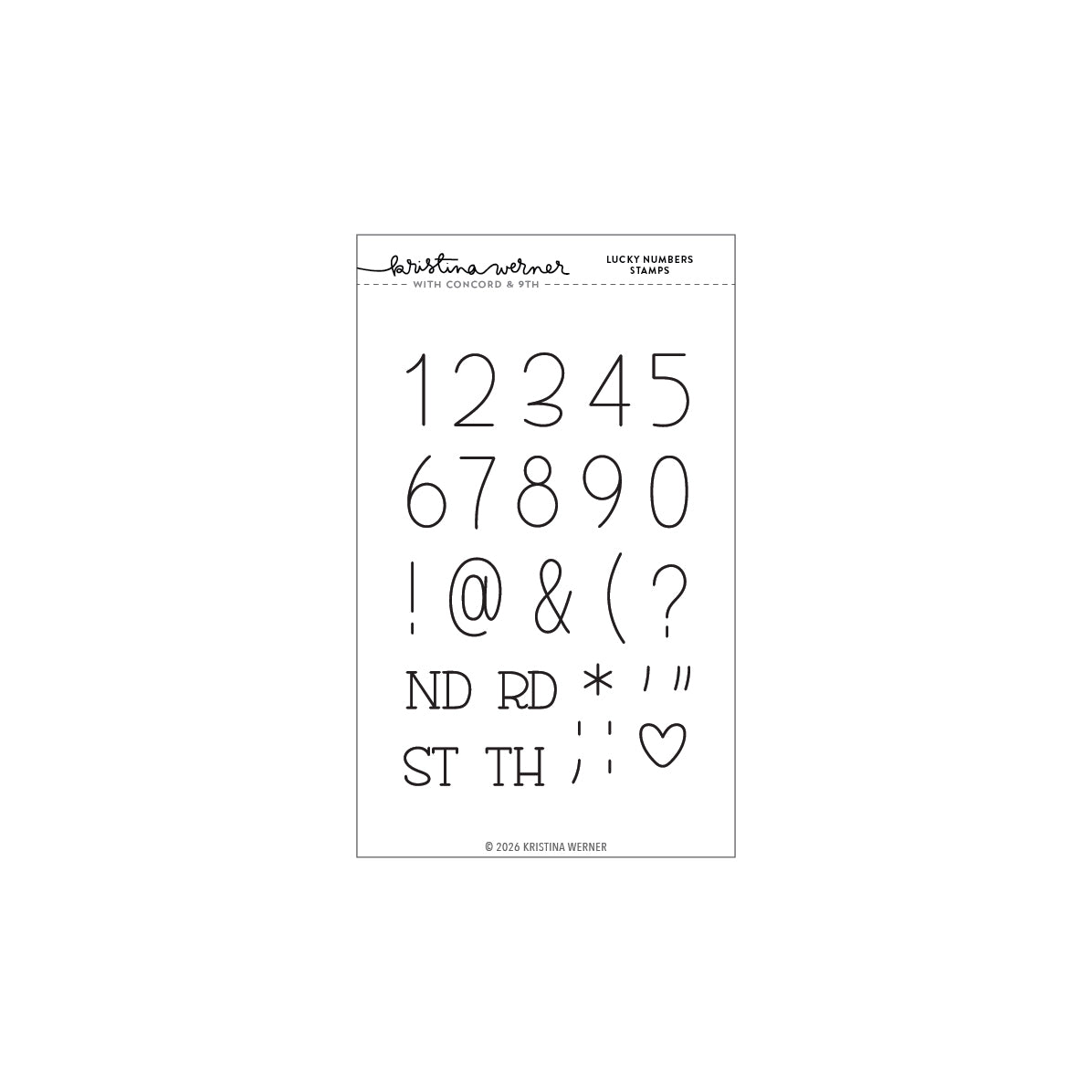 Lucky Numbers Stamp Set