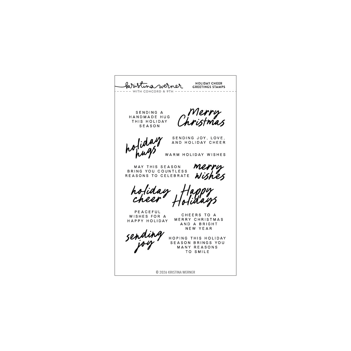 Holiday Cheer Greetings Stamp Set
