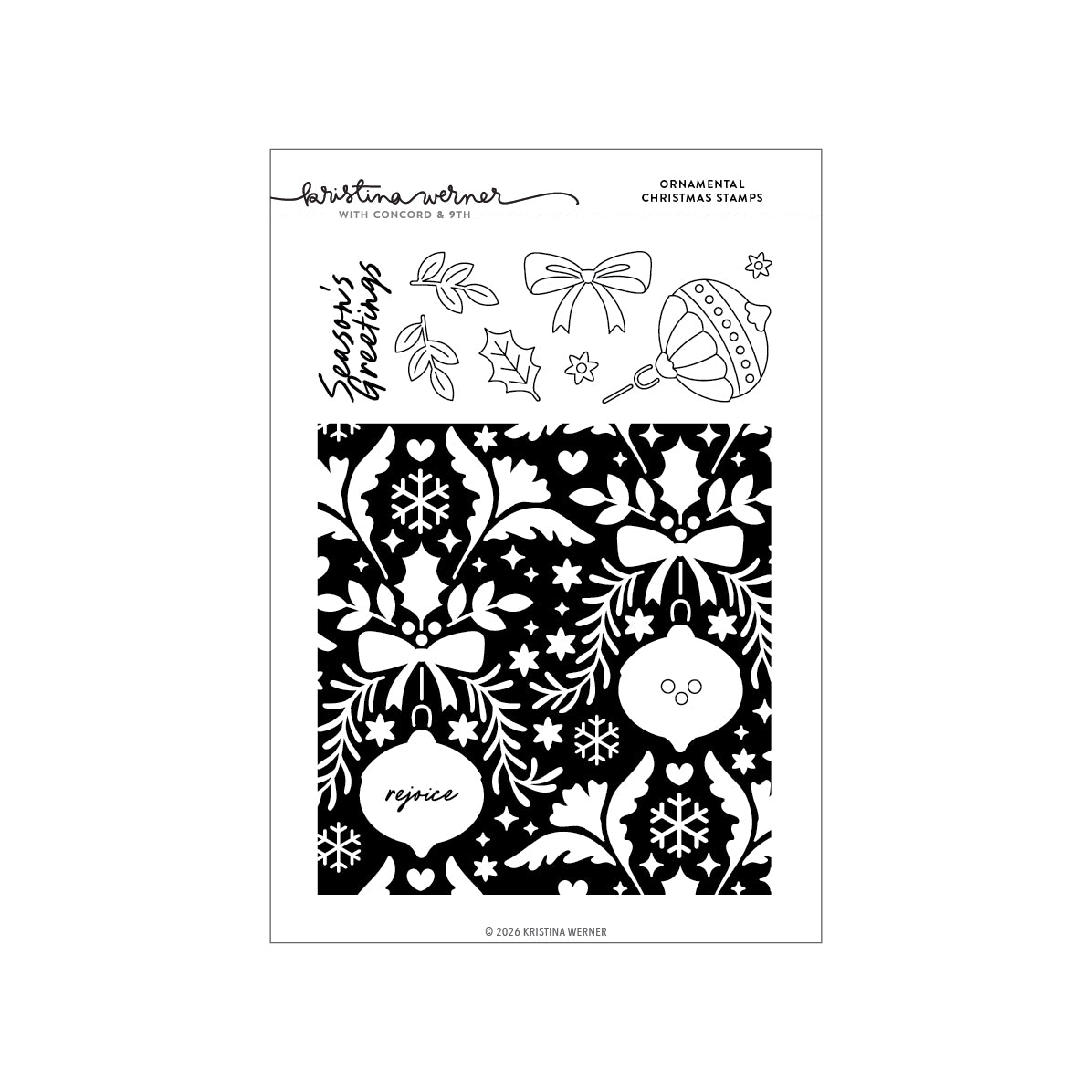 Ornamental Christmas Stamp Set