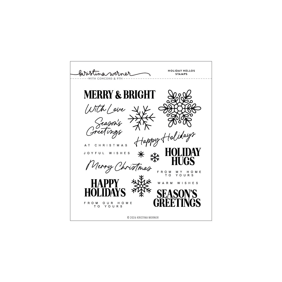 Holiday Hellos Stamp Set