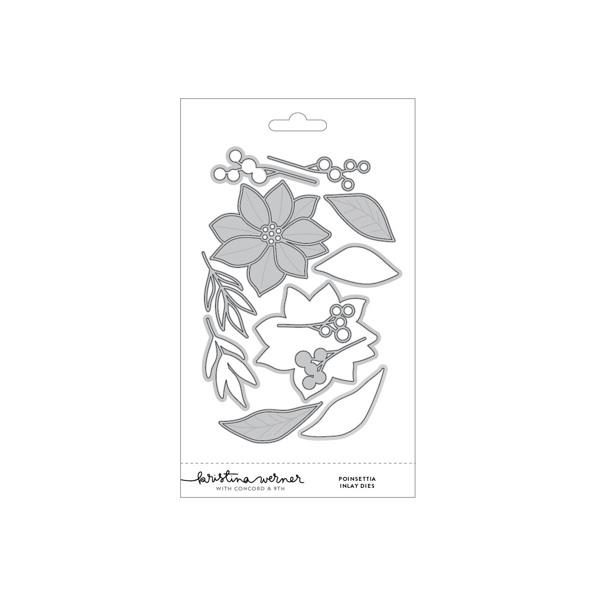 Poinsettia Inlay Dies