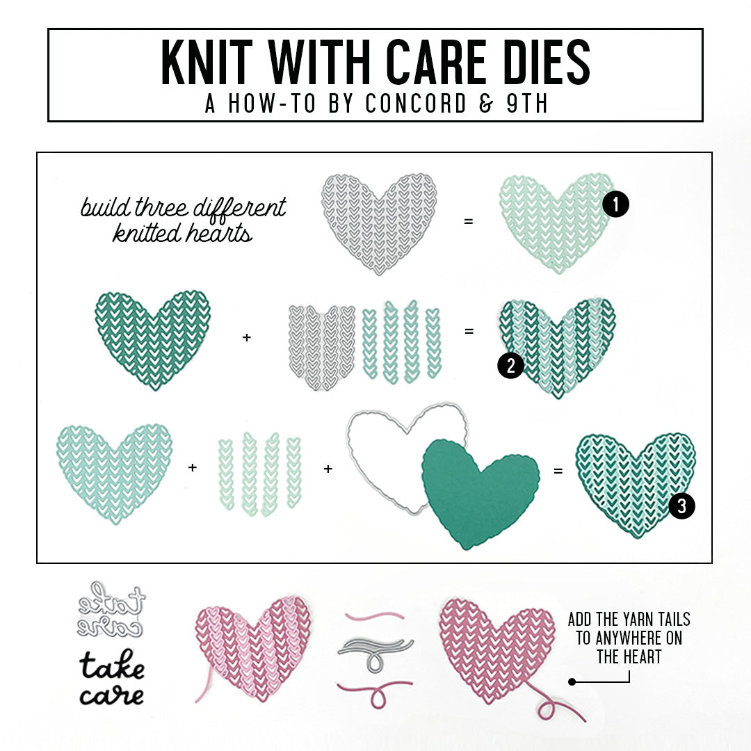 Knit With Care Dies