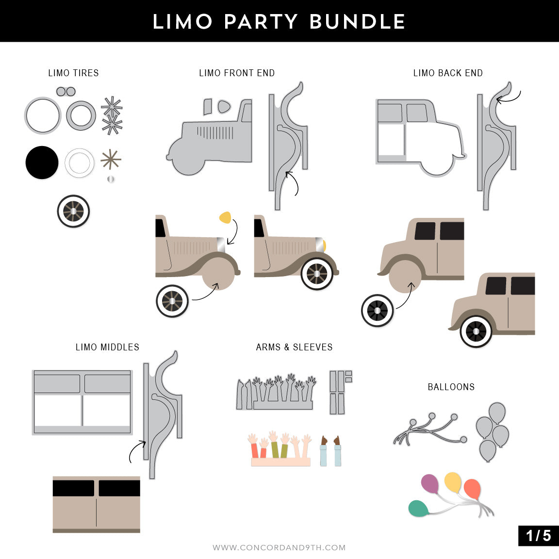 Limo Party Stamp Set