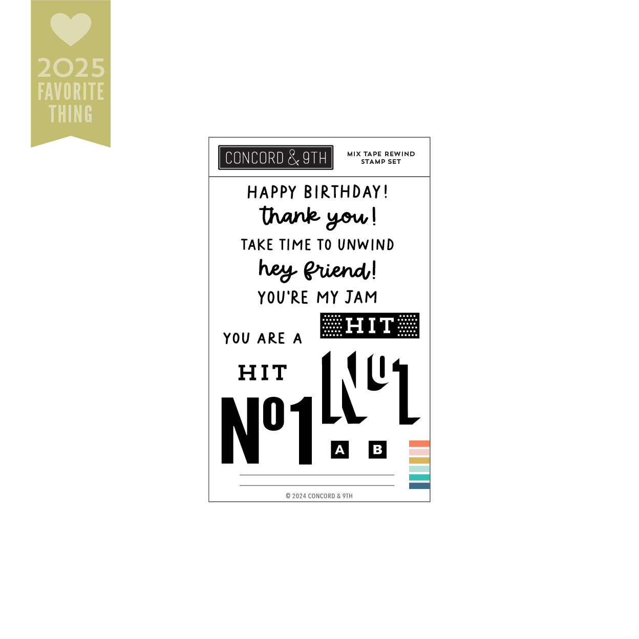 Mix Tape Rewind Stamp Set