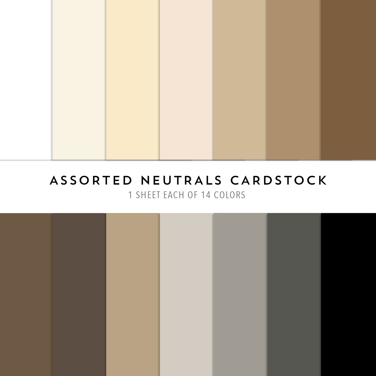 Neutrals Collection Assorted Cardstock Pack