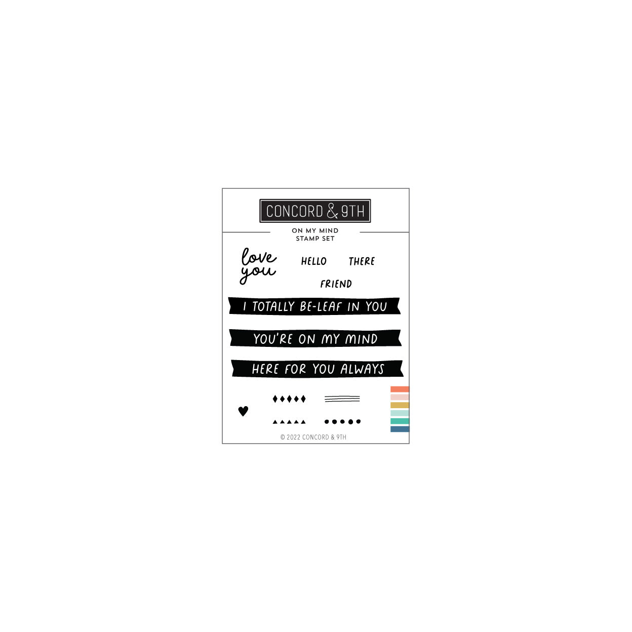 Juego de sellos On My Mind