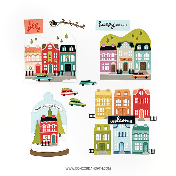 three story house clipart scrapbook