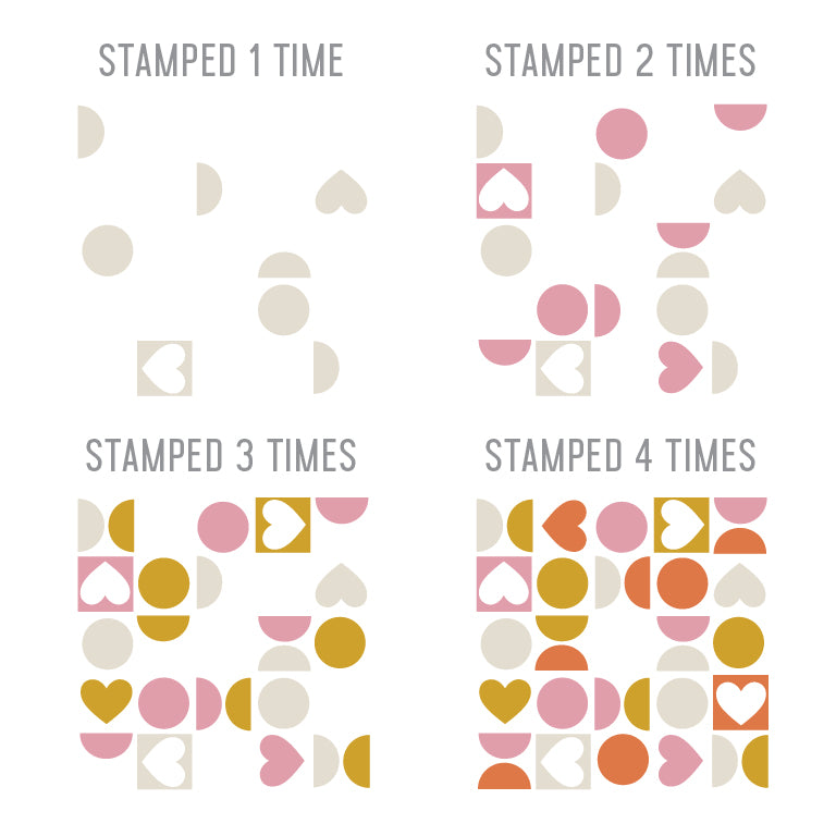 Juego de sellos Pop Heart Turnabout™