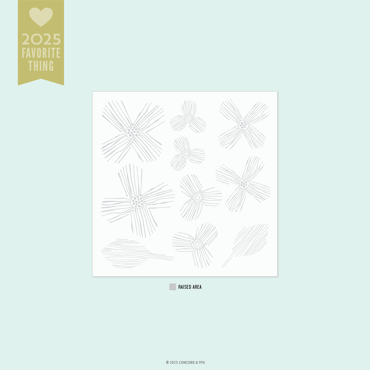 Paper Posy Embossing Folder