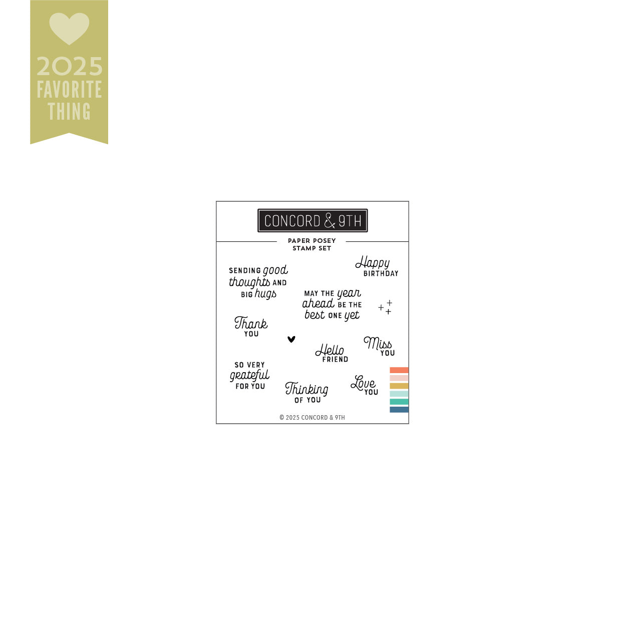 Paper Posy Stamp Set