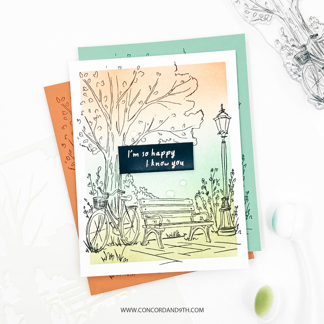 Park Bench Stamp Set