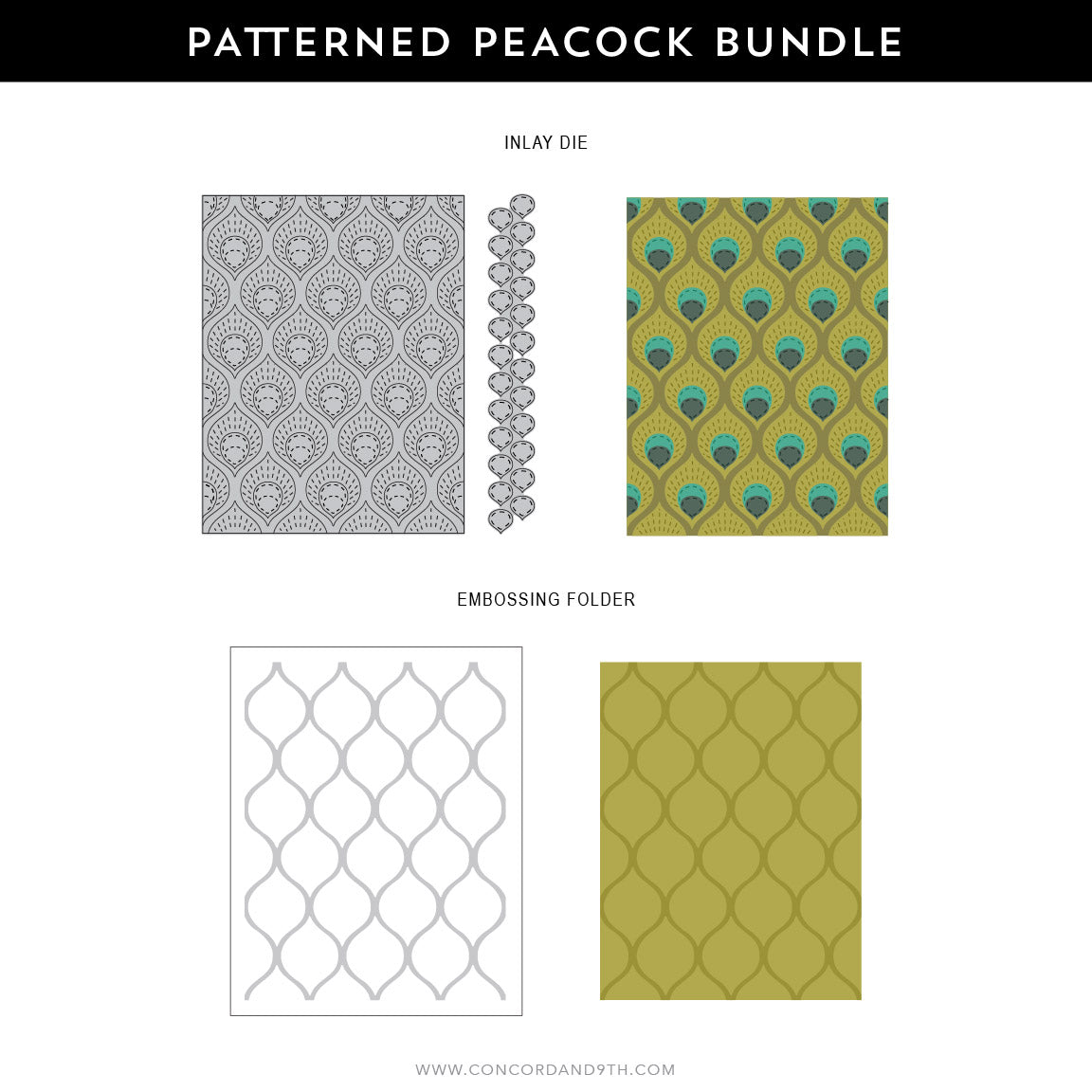 Patterned Peacock Bundle