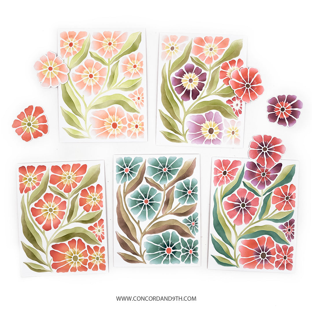 Petal Print Stencil Pack