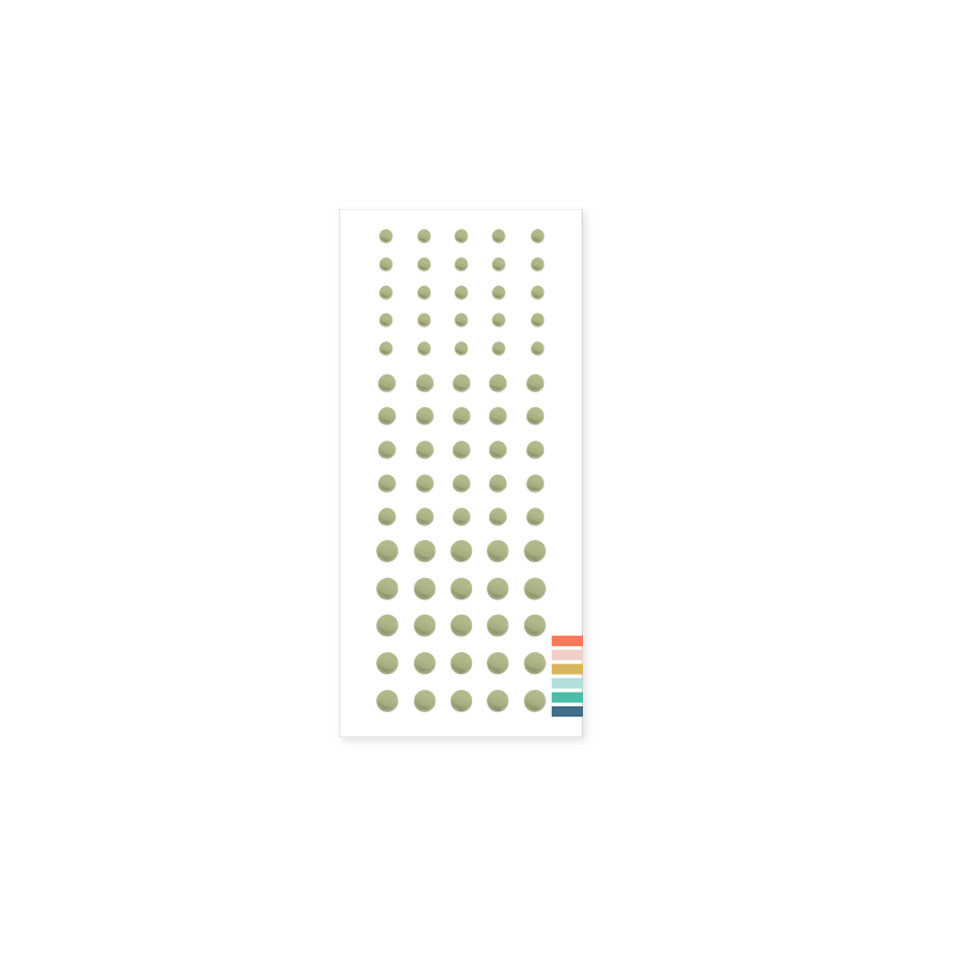 Enamel Dots: Pistachio