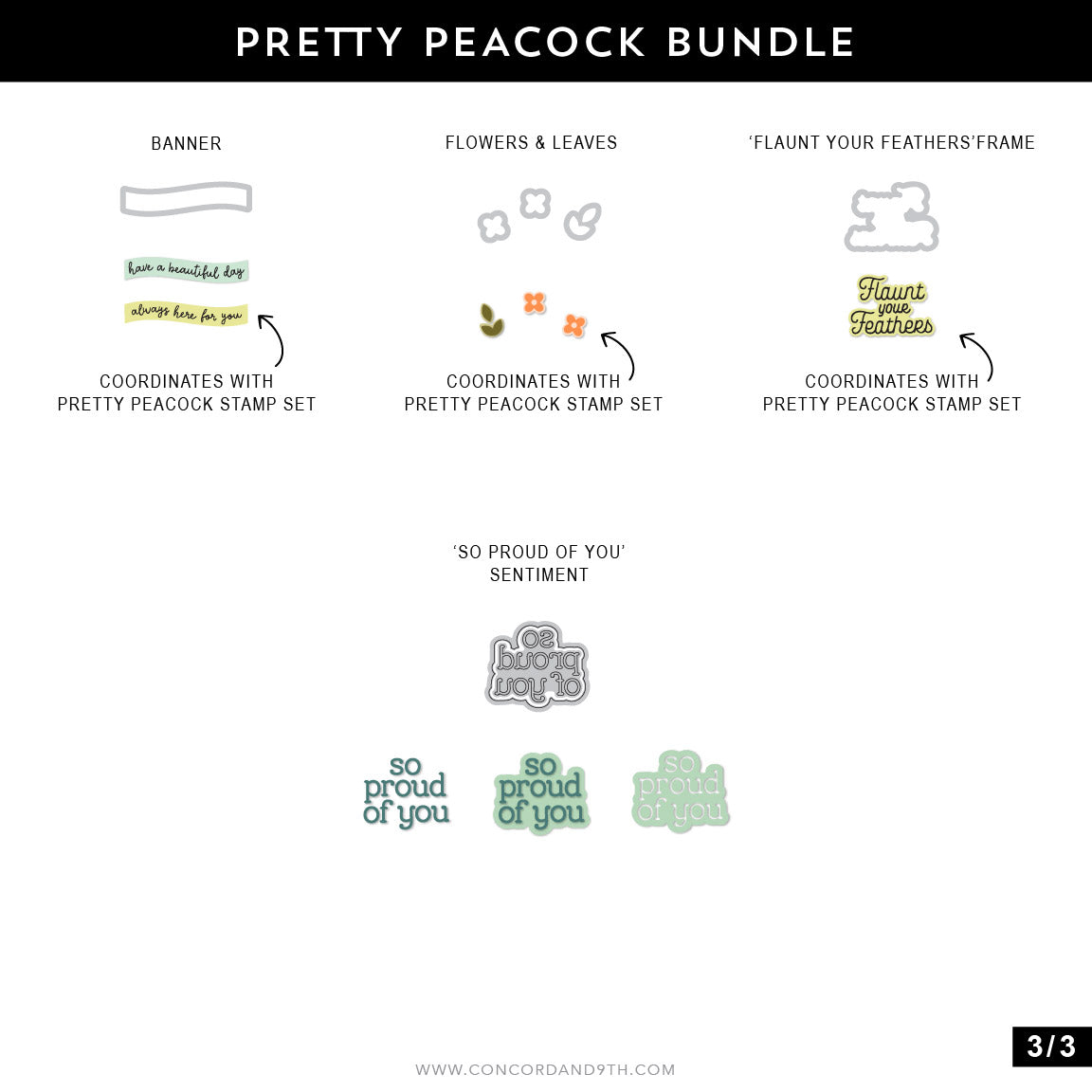 Pretty Peacock Stamp Set