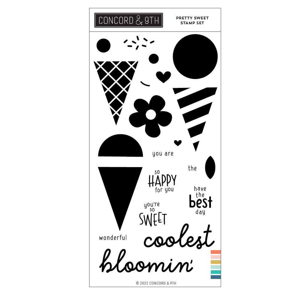 Juego de sellos Pretty Sweet