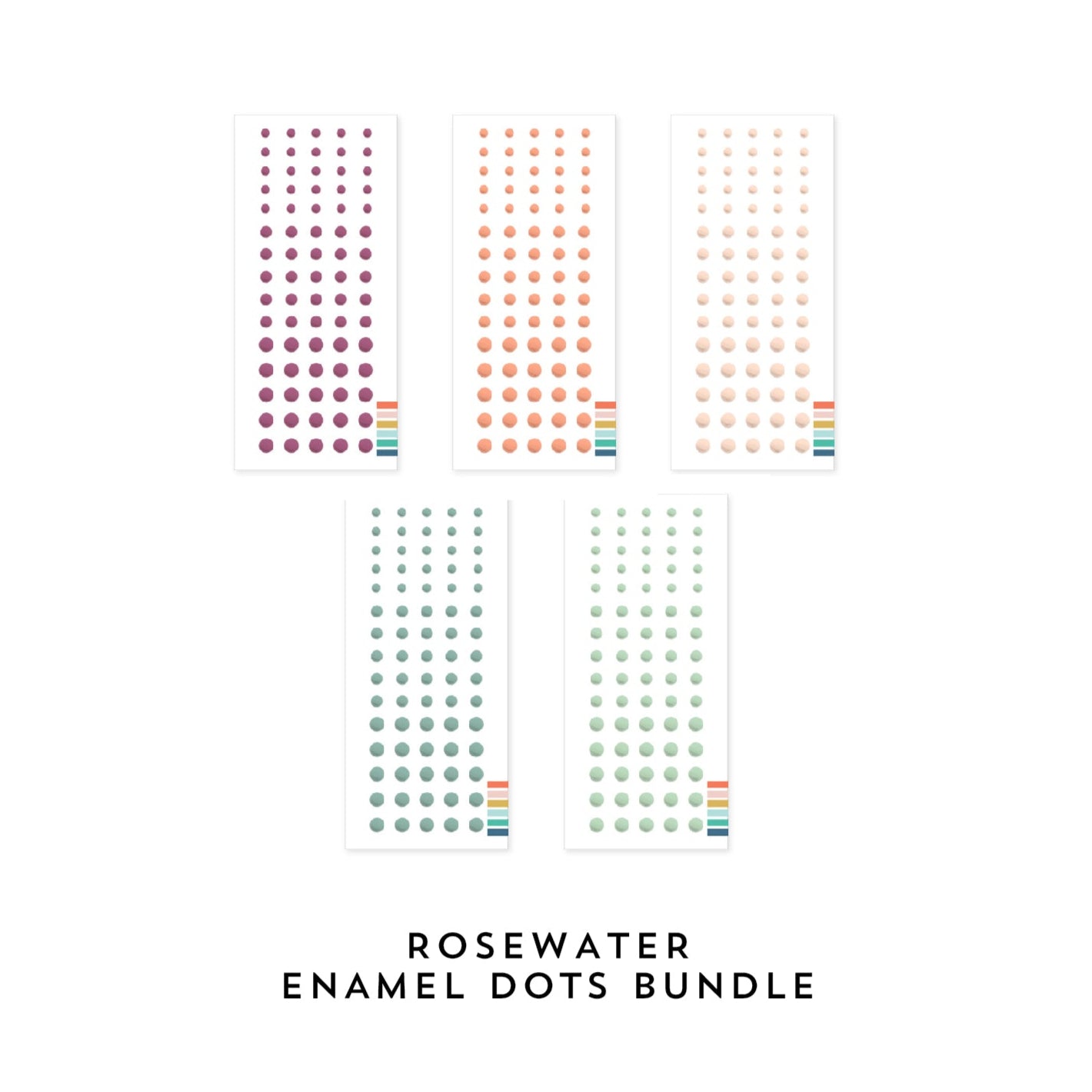 Rosewater Enamel Dots Bundle