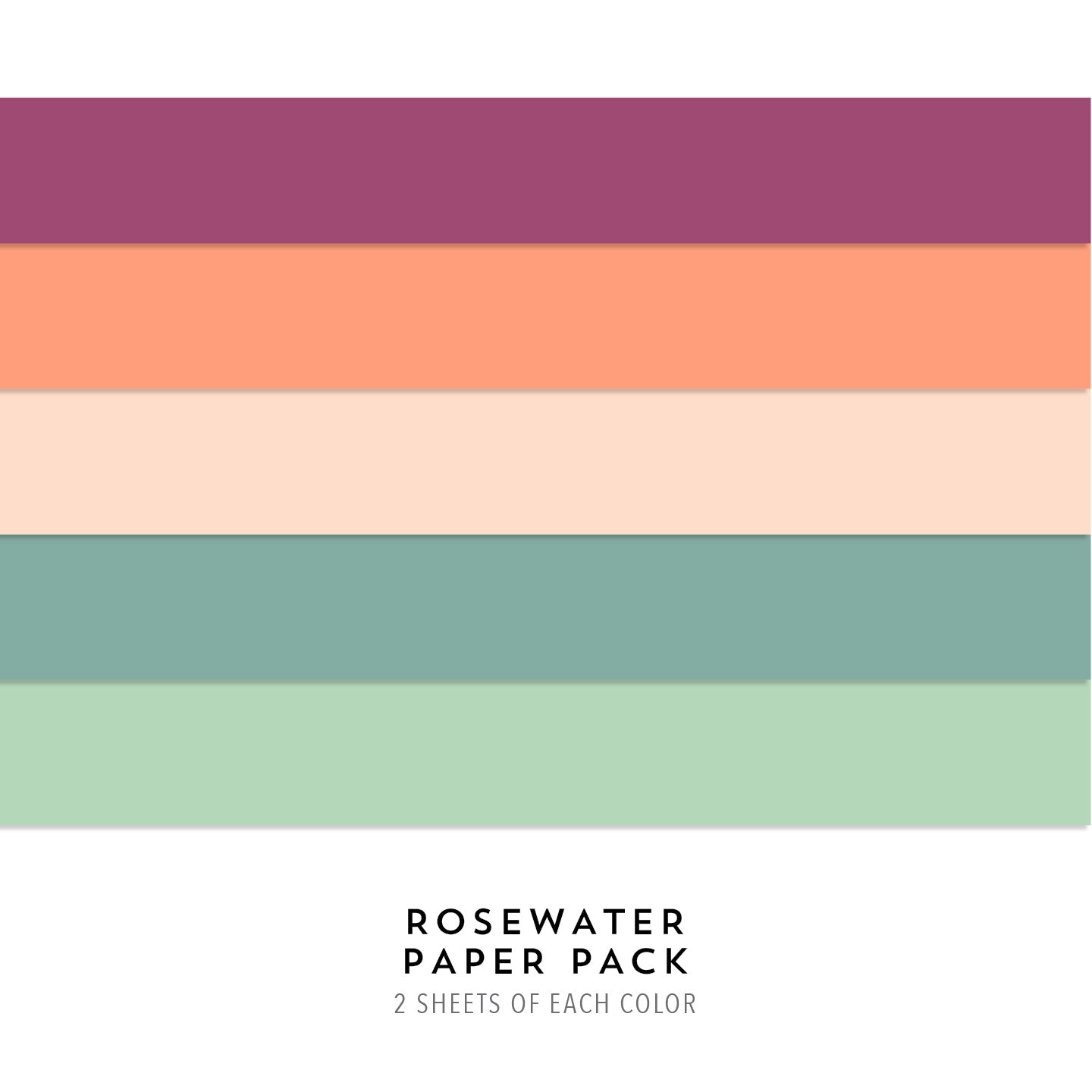 Rosewater Assorted Cardstock Pack