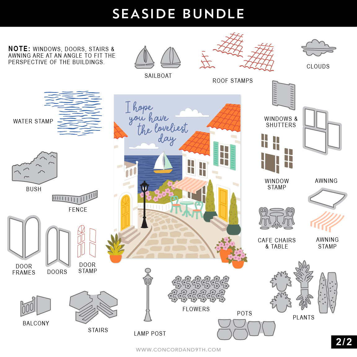 Seaside Stencil Pack