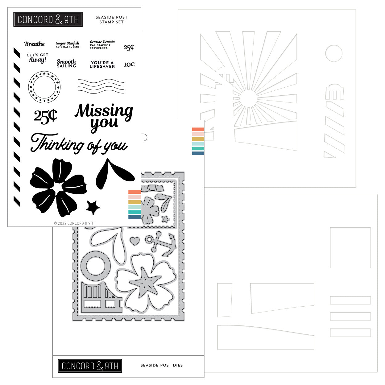 Paquete de correos junto al mar