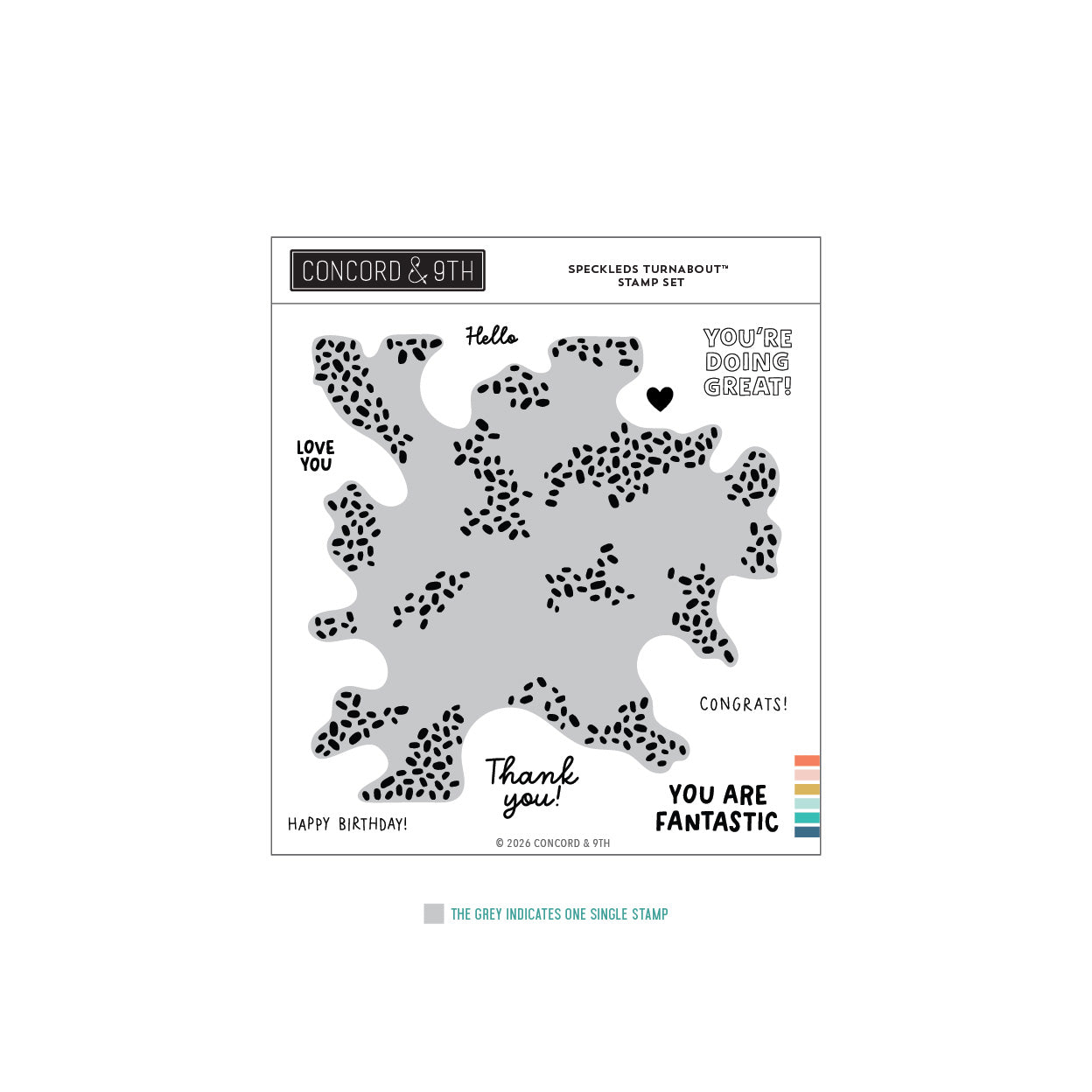 Speckled Turnabout™ Stamp Set