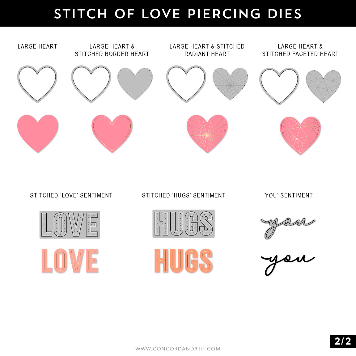Stitch of Love Piercing Dies