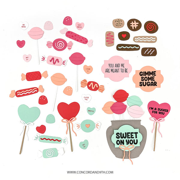 KIDDO KORNER, Sweet Treat Stamp Art Set, Stamp Set of 9