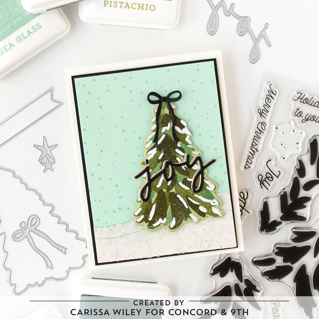 Triple-step Evergreen Stamp Set