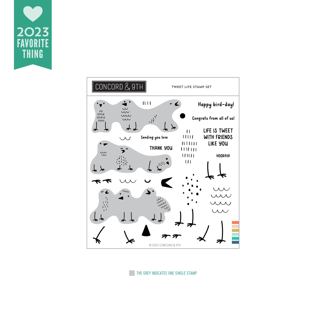 Juego de sellos Tweet Life