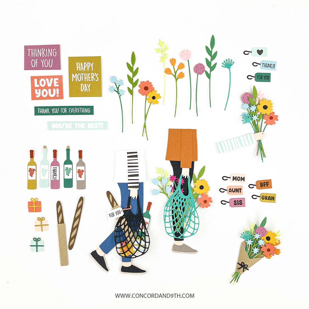 Juego de sellos Mercado de fin de semana