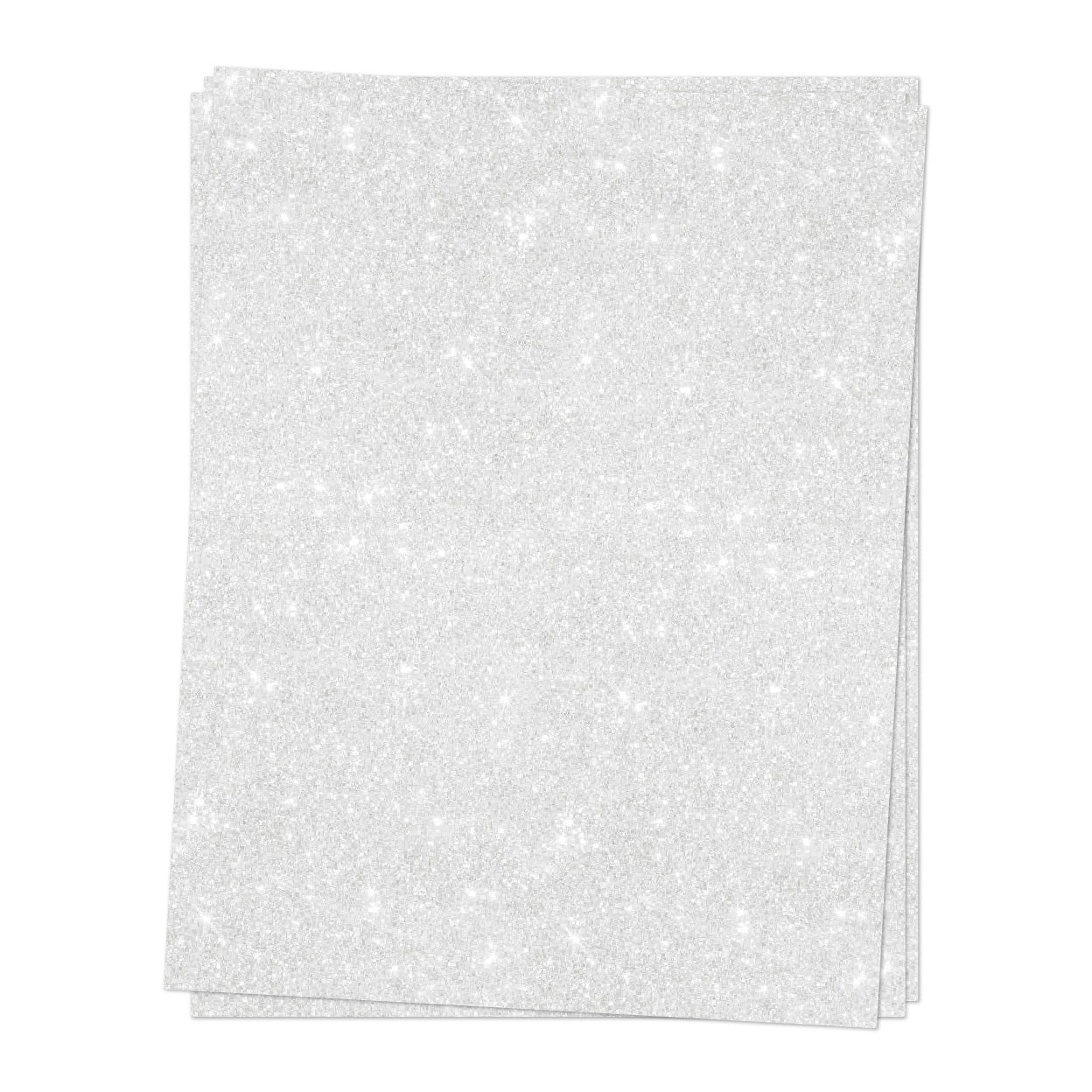 White Glitter Cardstock