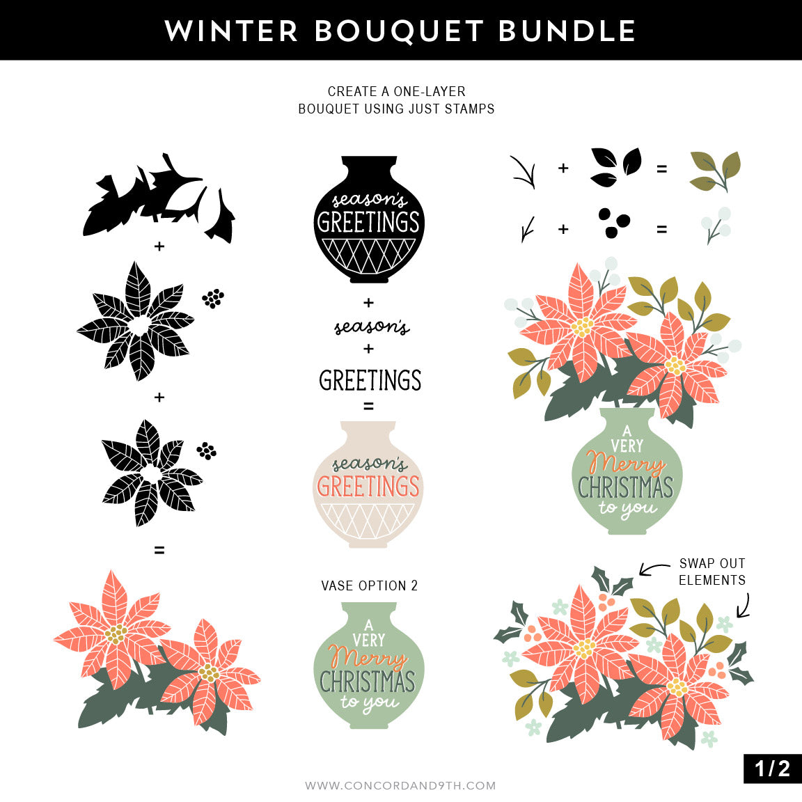 Winter Bouquet Stamp Set