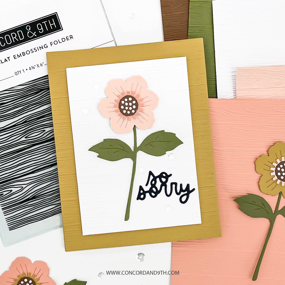 Wood Slat Embossing Folder