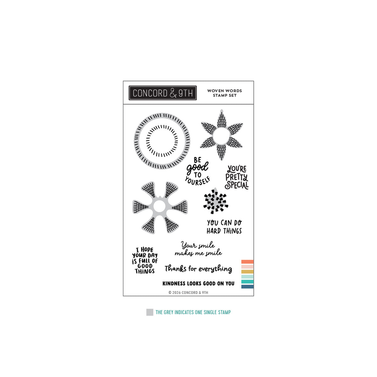 Woven Words Stamp Set