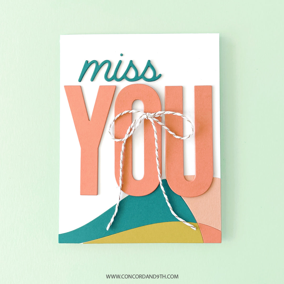 Modern Mosaic Card Front Die