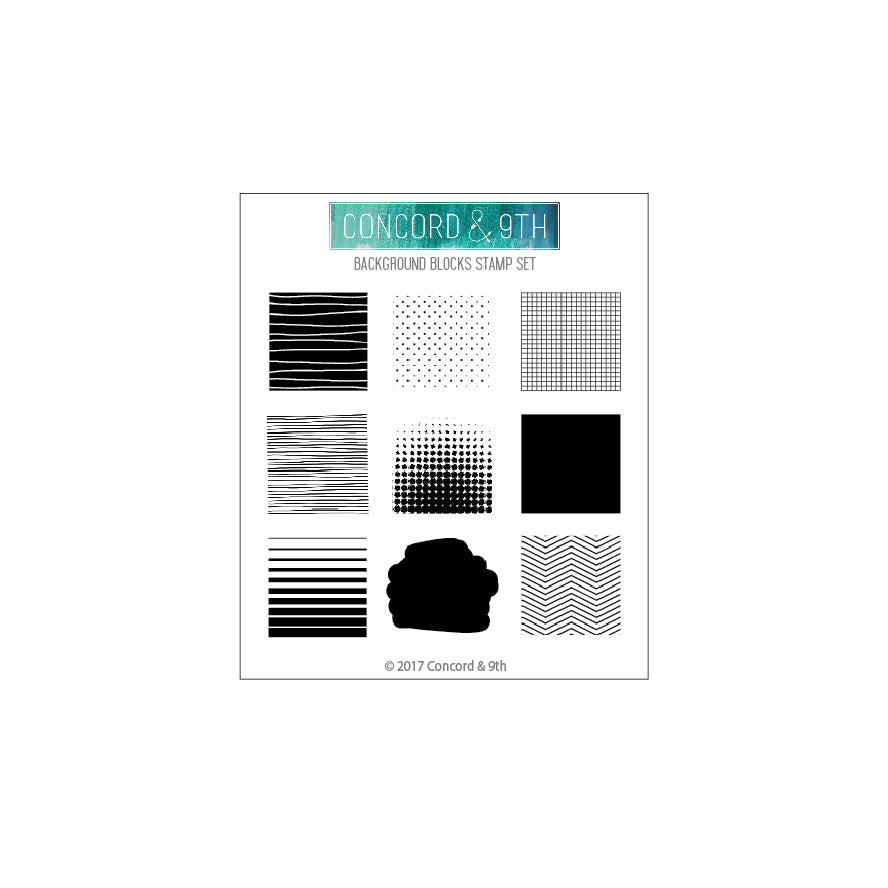 Juego de sellos con bloques de fondo