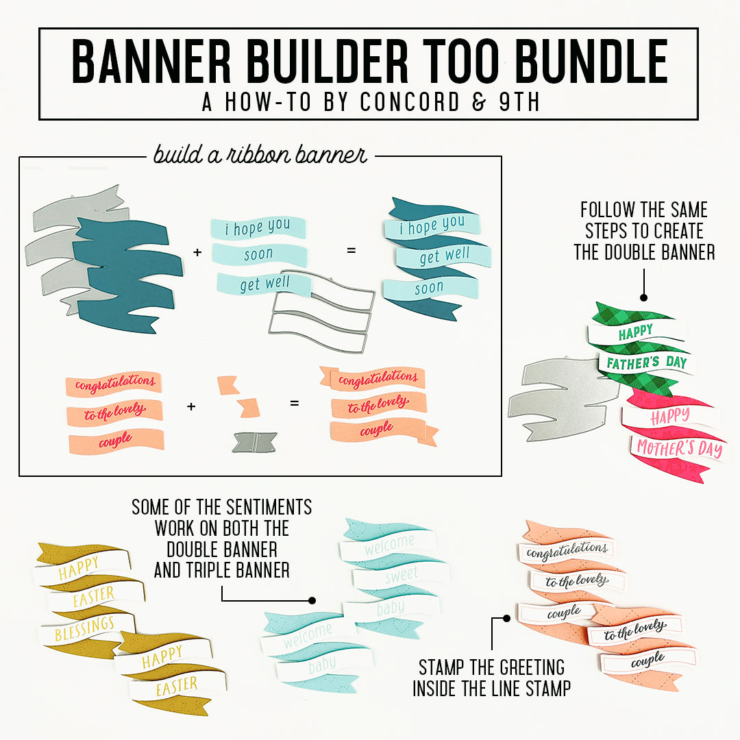 LAST CHANCE: Banner Builder Too Stamp Set