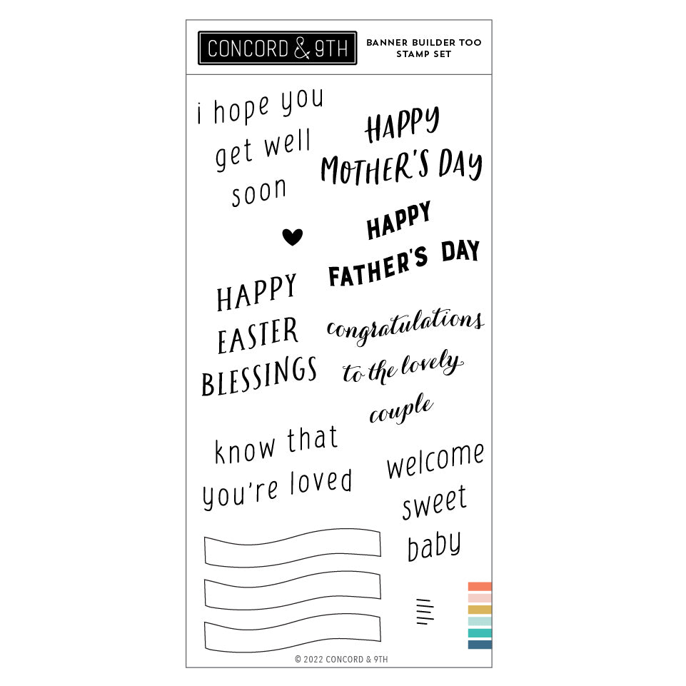 Juego de sellos Banner Builder Too