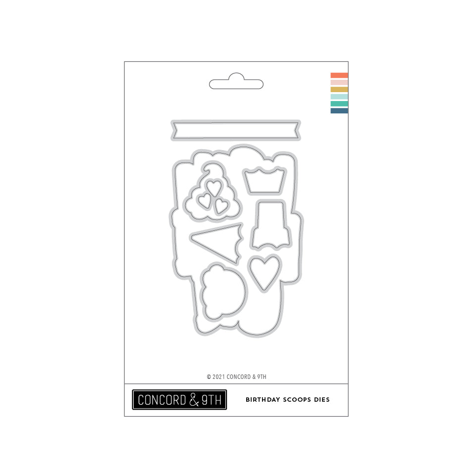 Troqueles de Birthday Scoops