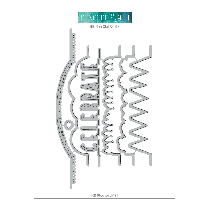 Troqueles de Birthday Stacks
