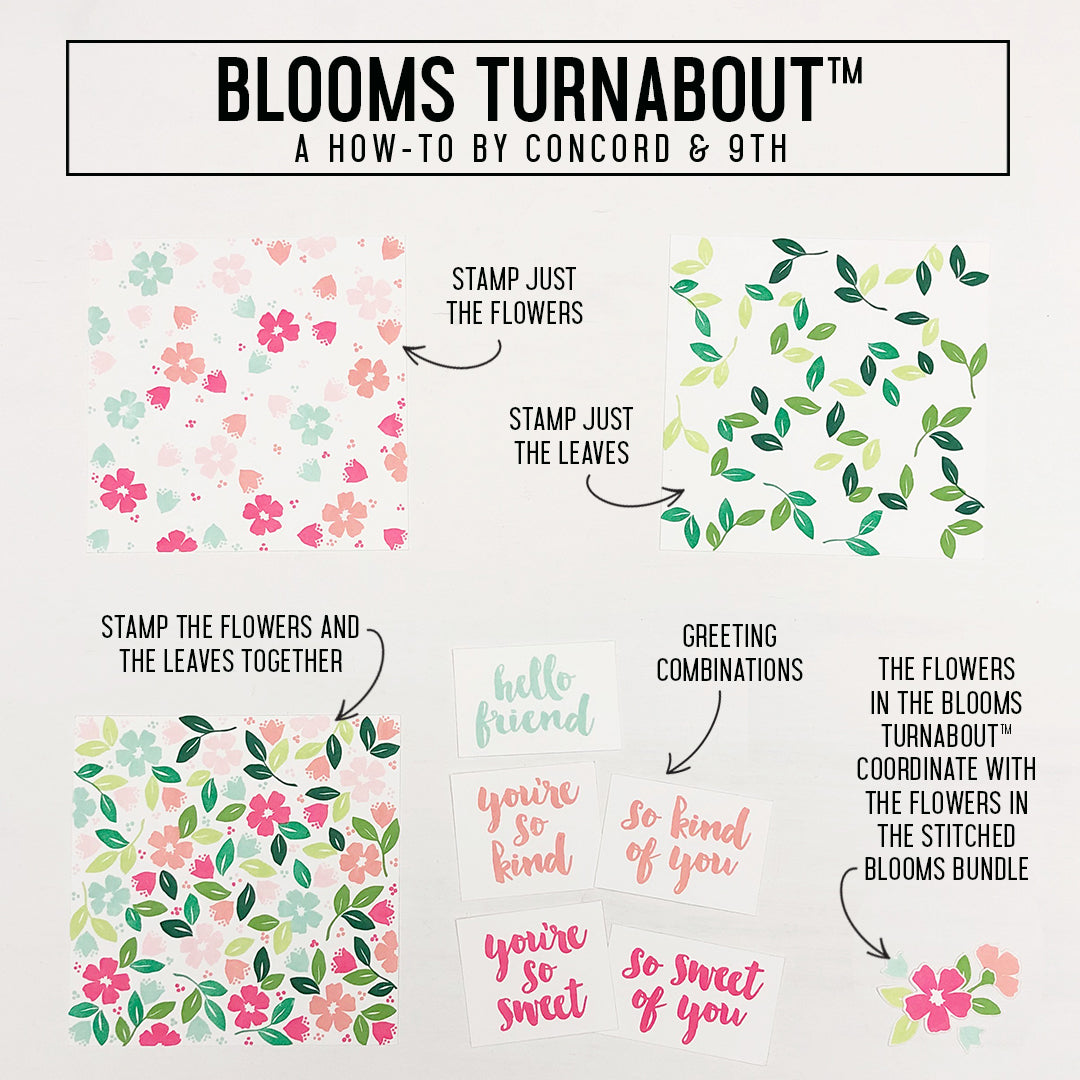 Juego de sellos Blooms Turnabout™