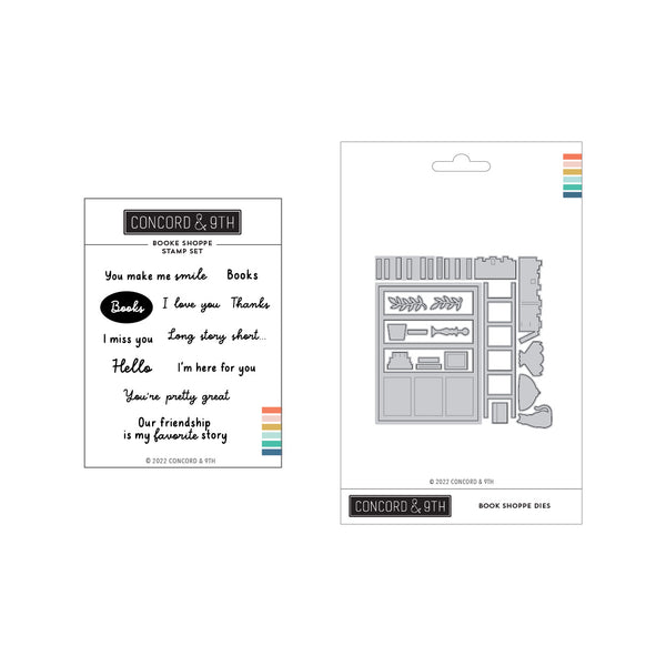 Concord & 9th - Clear Stamp - Book Shoppe Stamp Set (3x4)