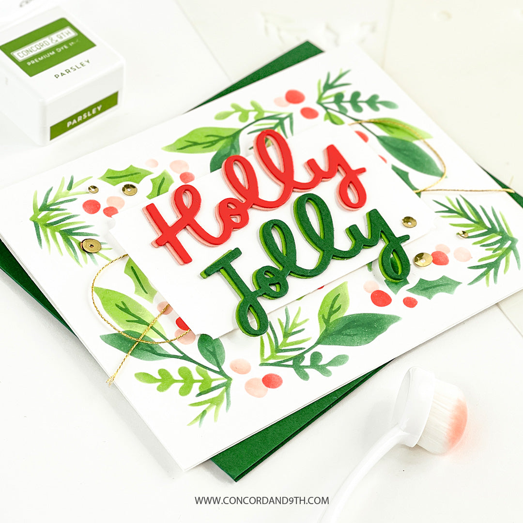 Boughs & Holly Stencil Pack