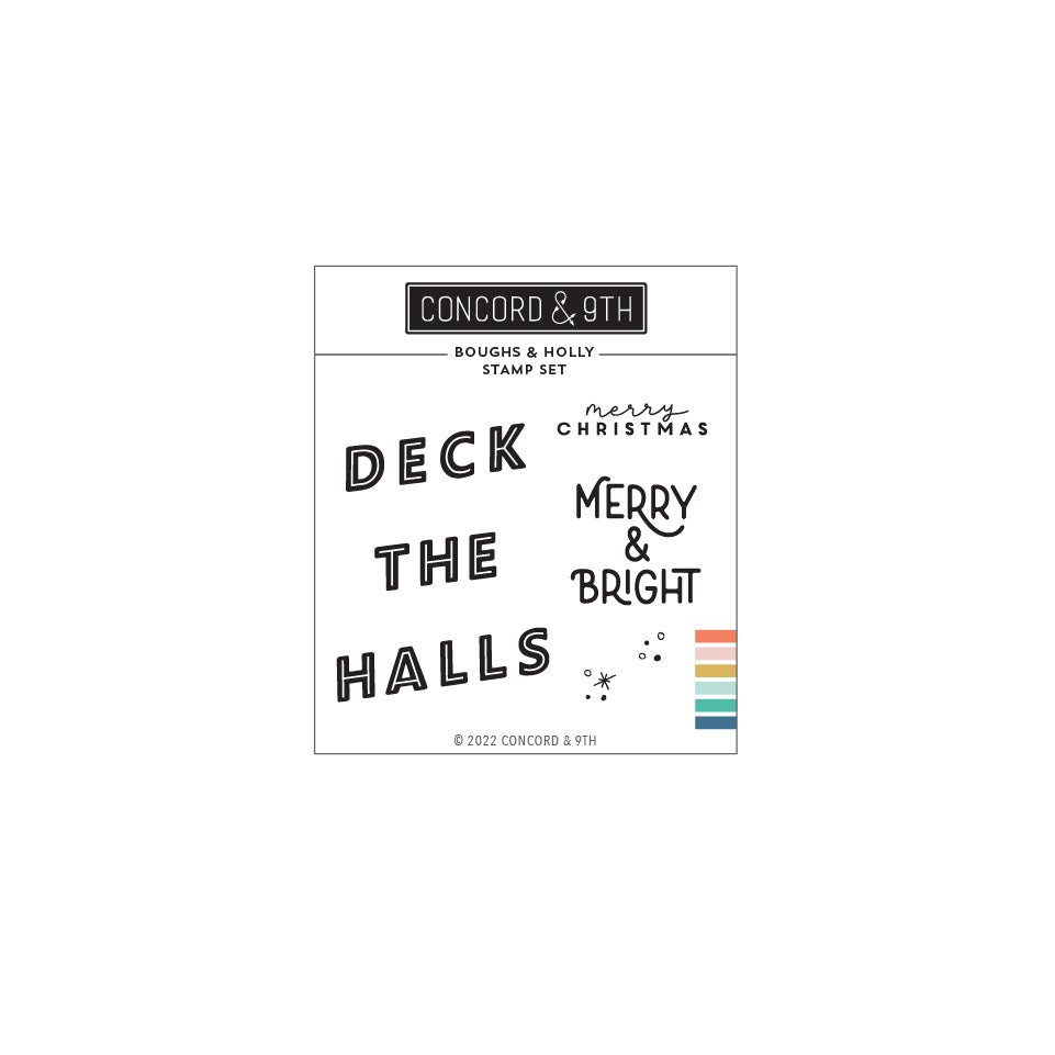 Boughs & Holly Stamp Set