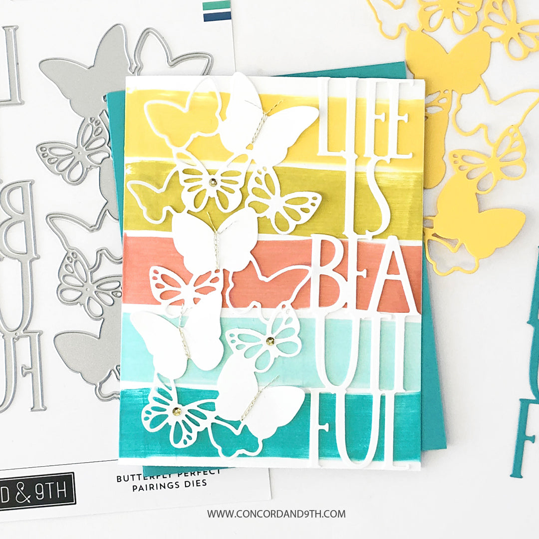 Troqueles de combinación perfecta de mariposas