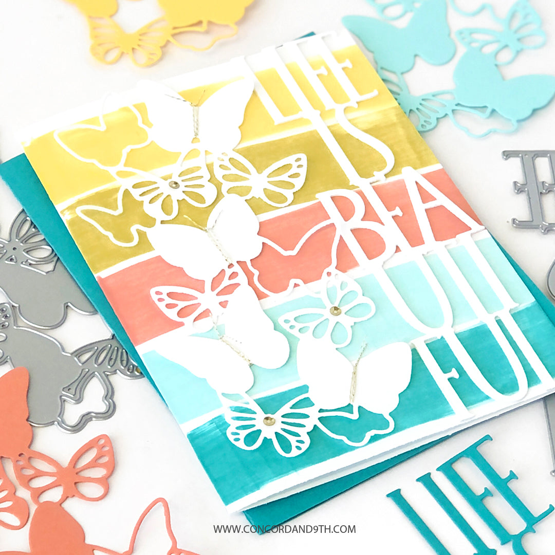 Troqueles de combinación perfecta de mariposas