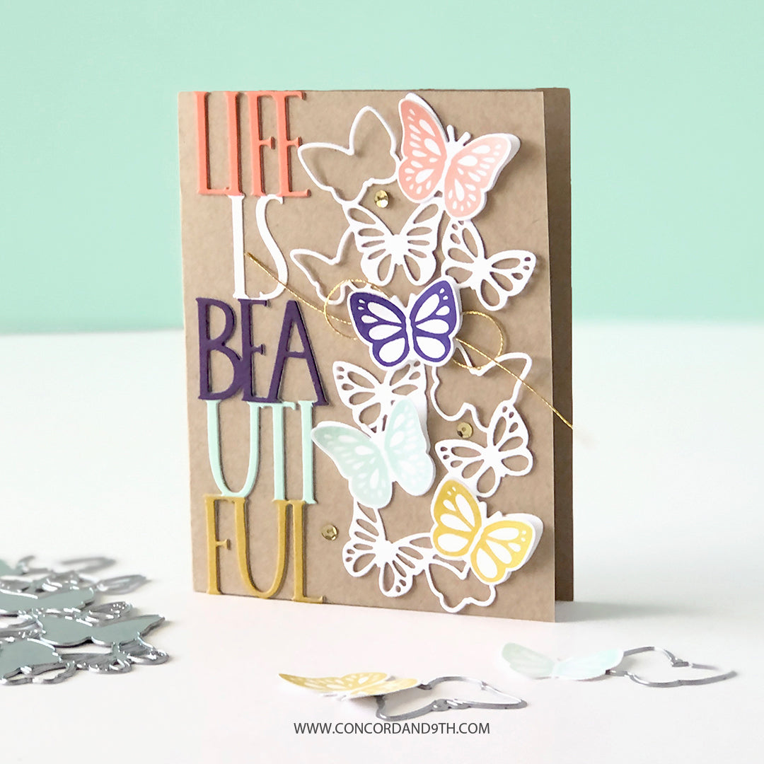 Troqueles de combinación perfecta de mariposas